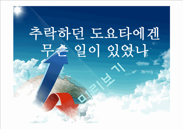 [경영,경제]도요타 리콜 사태 분석.ppt